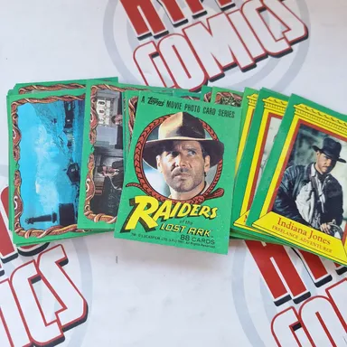 1981 Raiders of the Lost Ark Trading Card Lot of 35