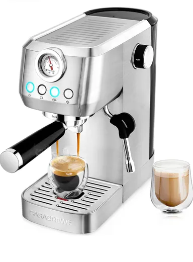 $139.99 AMAZON..CASABREWS Espresso Machine 20 Bar, Professional Coffee Maker With Steam Milk Frother