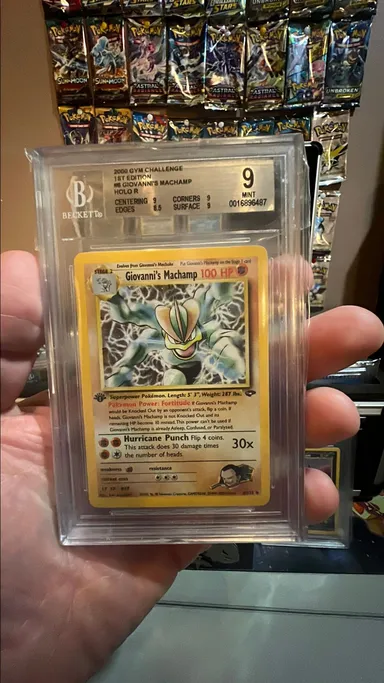 1st edition Giovanni's machamp bgs 9