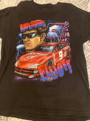 2001 Bill Elliott 9 Dodge Racing Shirt Large