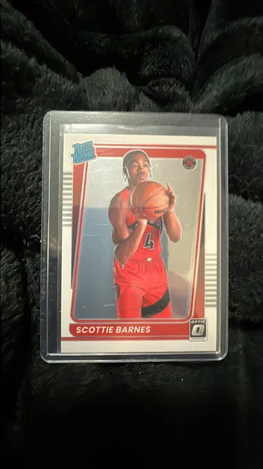 Basketball-Scottie Barnes RC 2021-22 Donruss Optic Base Rated Rookie #186 Toronto Raptors
