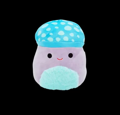 Squishmallow 8” PYLE Aqua Spotted Mushroom With Fuzzy Belly