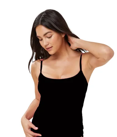 34. NWT andie the longline tank black size small
