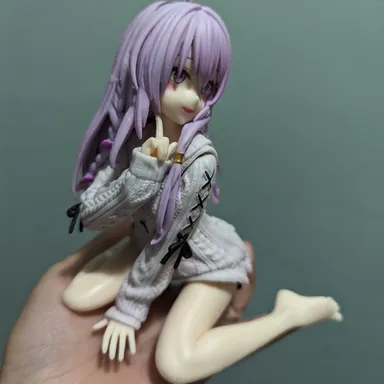 Purple Hair Cute Anime Figure