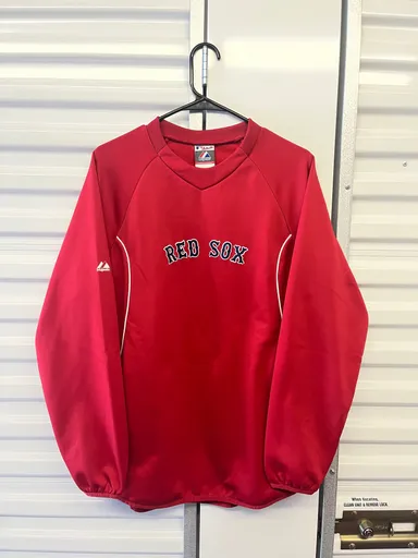 Y2K Majestic Boston Red Sox Therma Base Pullover