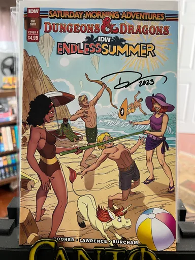 DUNGEONS & DRAGONS: SATURDAY MORNING ADVENTURES Endless Summer one-shot cover A signed