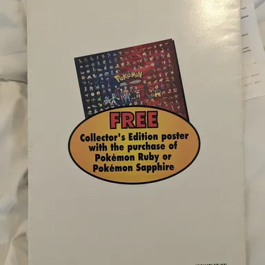 Pokemon Ruby And Sapphire 2003 Collectible Poster