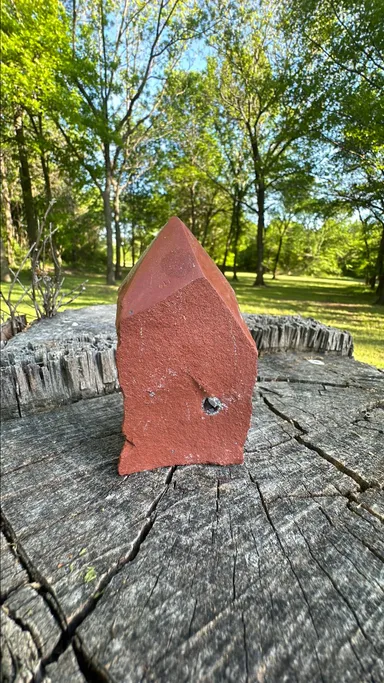 Red Jasper Rough Polished Point