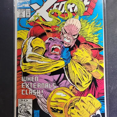 1992 X-Force #12 - 1st Crule Krule - VF/NM