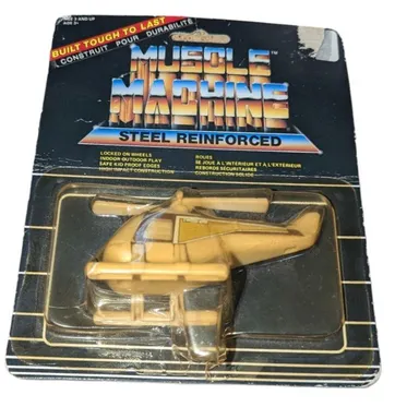 Vintage Muscle Machine Steel Reinforced Helicopter 1989