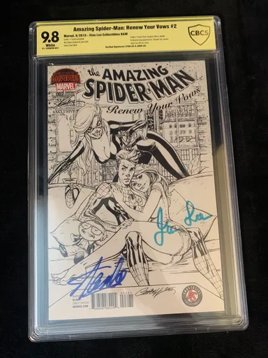Amazing Spider-Man #2 Campbell CBCS 9.8 Signed by Stan Lee & Joan Lee (Not CGC)