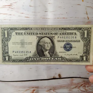 1957 A silver certificate