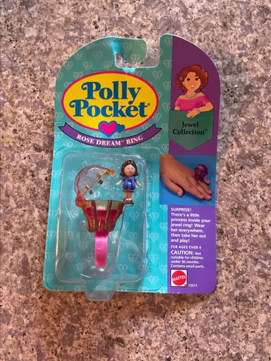 1993 Polly Pocket Vintage Pixie's Rose Dream Ring  Bluebird Toys NEW