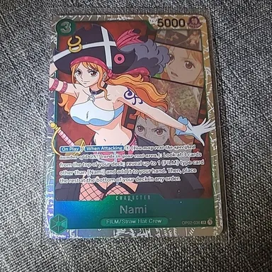 One Piece Card Game Nami OP02-036 SR Paramount War English