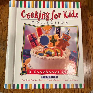 Cooking For Kids Collection, Childrens Cookbook 3 in 1 Party Cakes Recipe Book