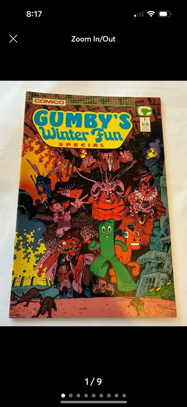Vintage Comico Gumby’s Winter Fun Special #1. 1988. In good preowned condition