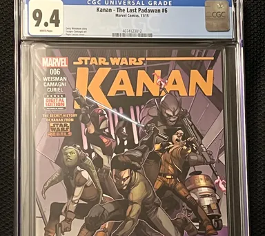 Star Wars Kanan #6 CGC 9.4