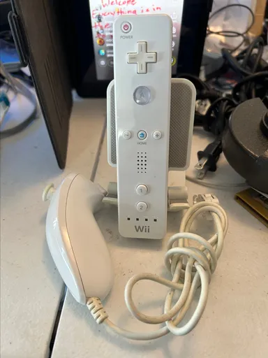 Controller Wii more with numbchuck white