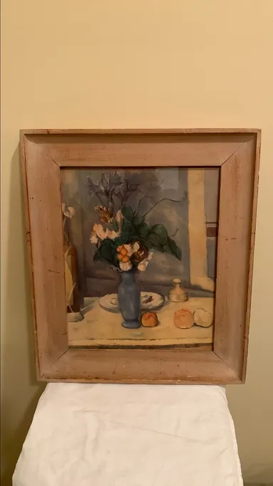 The Blue Vase" by P. Cezanne Circa 1937