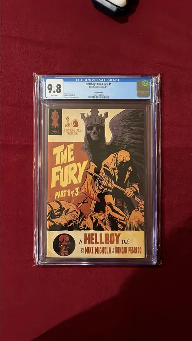 Hellboy: The Fury 1 Variant Cover CGC 9.8 2011