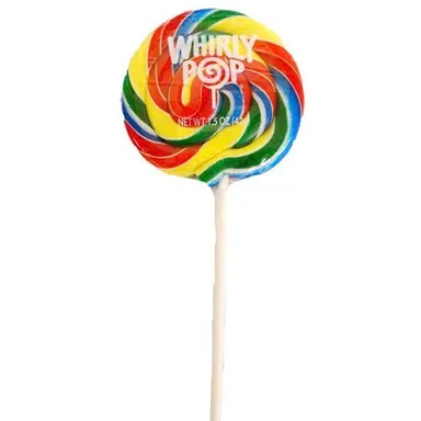 Whirly Pops - Swirled Rainbow Colored Lollipops,1.5 ounces