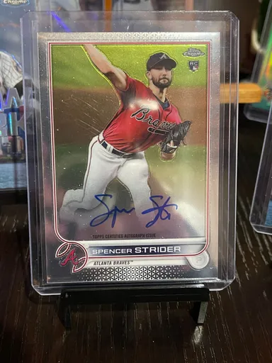 Spencer Strider topps chrome autograph ✍️ Rookie card