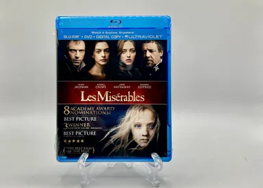Les Miserables (Blu-ray + DVD Combo, 2012) NEW