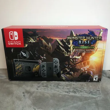 BOX ONLY - Nintendo Switch OLED Monster Hunter Rise Deluxe Edition