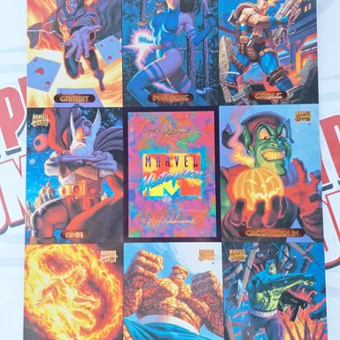 1994 Marvel Masterpiece Uncut Promo Sheet