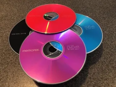 MEMOREX DVD+R 18 Pack 16x 4.7 GB 120 min Opened Pack discs in color