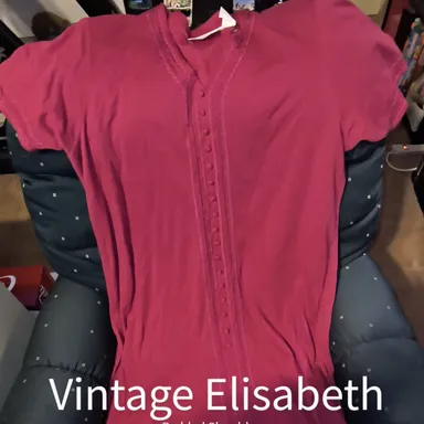 Vintage Elisabeth Padded Shoulder Dress 1X