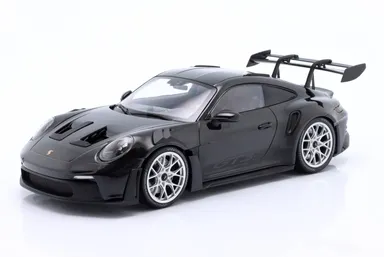 Minichamps 2023 Porsche 911 992 GT3 RS Black w/ Silver Wheels 1:18