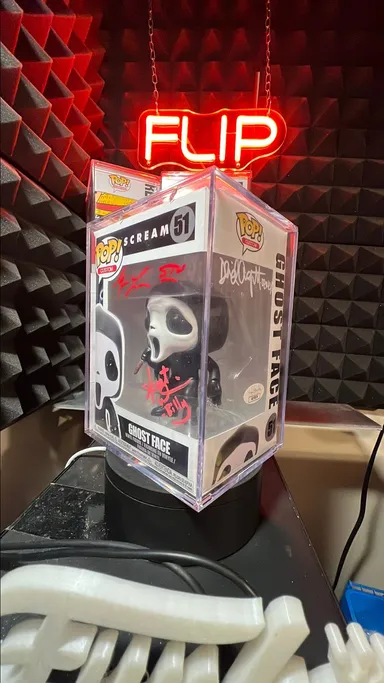Ghost Face with custom box & 3x Signatures