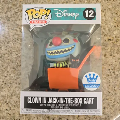 Funko Pop Clown in jack in the box cart