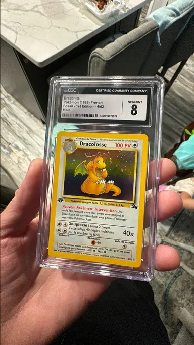Dracolosse 4/62 French 1st edition fossil Dragonite