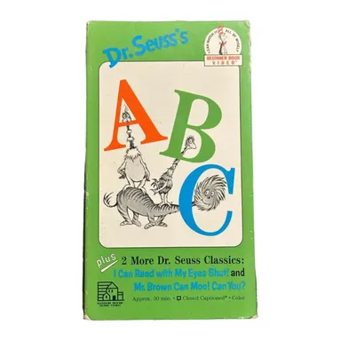 Dr. Seuss's ABC VHS Tape
