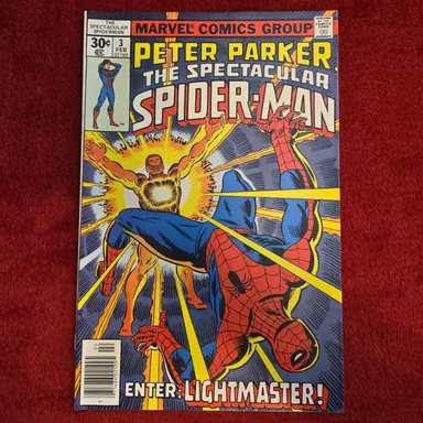 The Spectacular Spider-Man #3 ~ 1976 ~ NM (9.6) Cond ~ 1st app of Lightmaster ~ Sal Buscema Cover