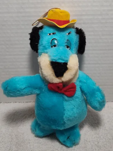 Vintage Hanna Barbera Nanco Huckleberry Hound Vintage Plush Toy, 1989, 8"h