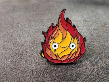 Calcifer Enamel Pin  