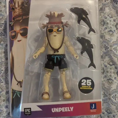 Fortnite Solo Mode Unpeely Action Figure 25 Points of Articulation