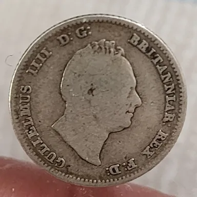 1836 Great Britain 4 Pence .925 Silver KM# 723