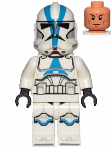 301, SW1094: Clone Trooper, 501st Legion (Phase 2) - White Arms, Nougat Head