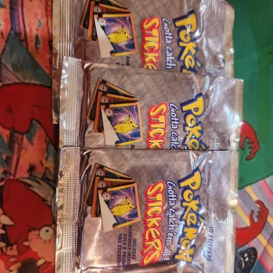🌶3 Artbox Pokémon Series 1 Sticker Packs🌶