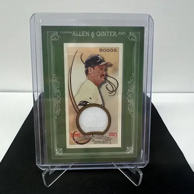 #341 2023 Allen & Ginter Wade Boggs Game Used Patch