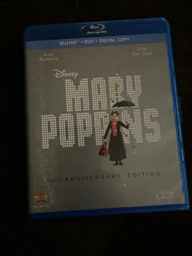 Mary Poppins - 50th Anniversary (2013) Blue-Ray and DVD with Sleeve