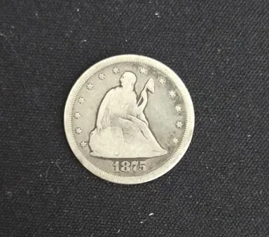 1875 S 20 Cent Piece