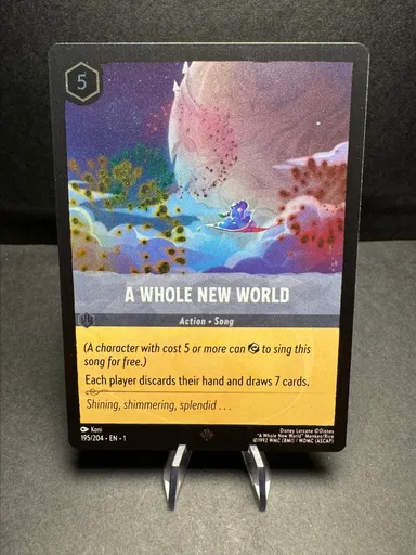 A Whole New World 195/204 (NM) - The First Chapter - Lorcana - Disney
