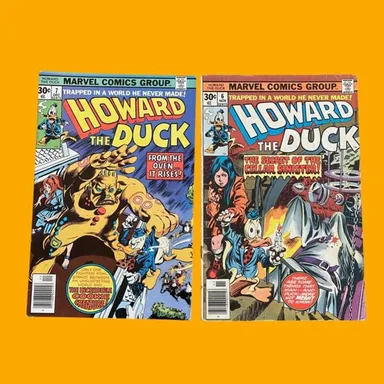 2 Vintage 80’s Howard The Duck Comic Books