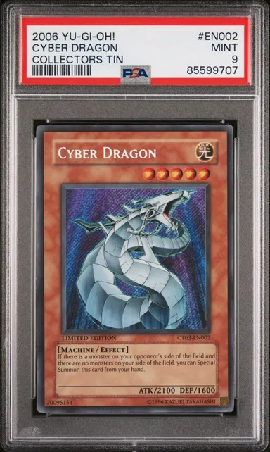 Cyber Dragon 2006 Collector's Tin Ct03-En002 Limited Edition