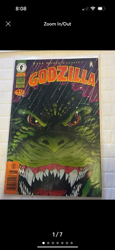 Dark Horse Classics Godzilla King of the Monsters #1 comic book.
